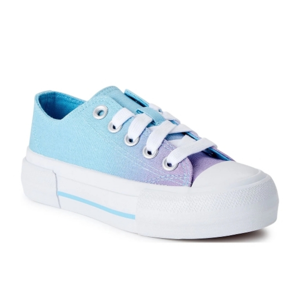 Girls Platform Canvas Sneaker
